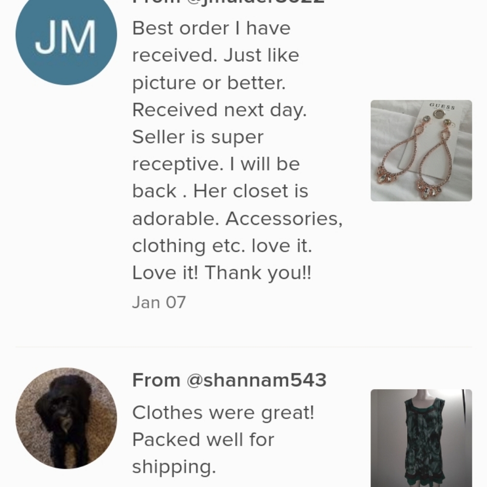 Wonderful reviews from my hand crafted customers - Picture 2 of 9